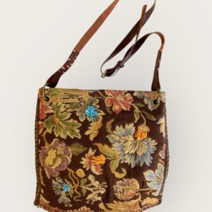 Hobo bag ricamata media