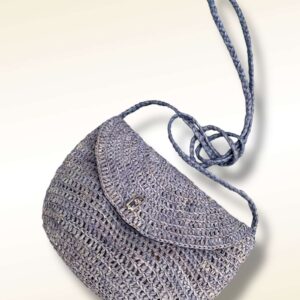 Tracollina rafia naturale col Denim