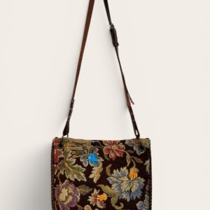 Mini bag in jacquard floreale