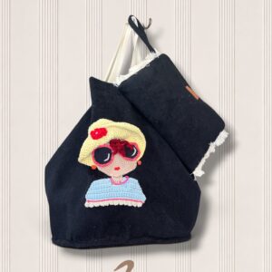 Round Bag Spugna Ricamata – Bambolina Crochet