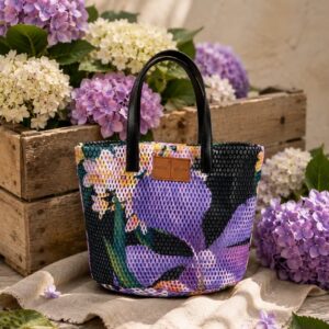 Mini bag rete stampata