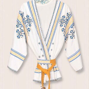 Cardigan Kimono Upcycling Ricamato
