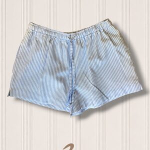 Mini Short Bastoncino Azzurro Ricamo Folk