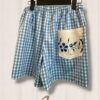 Mini Short Vichy Azzurro Upcycling