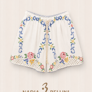 Mini Short Upcycling Ricamati a Mano